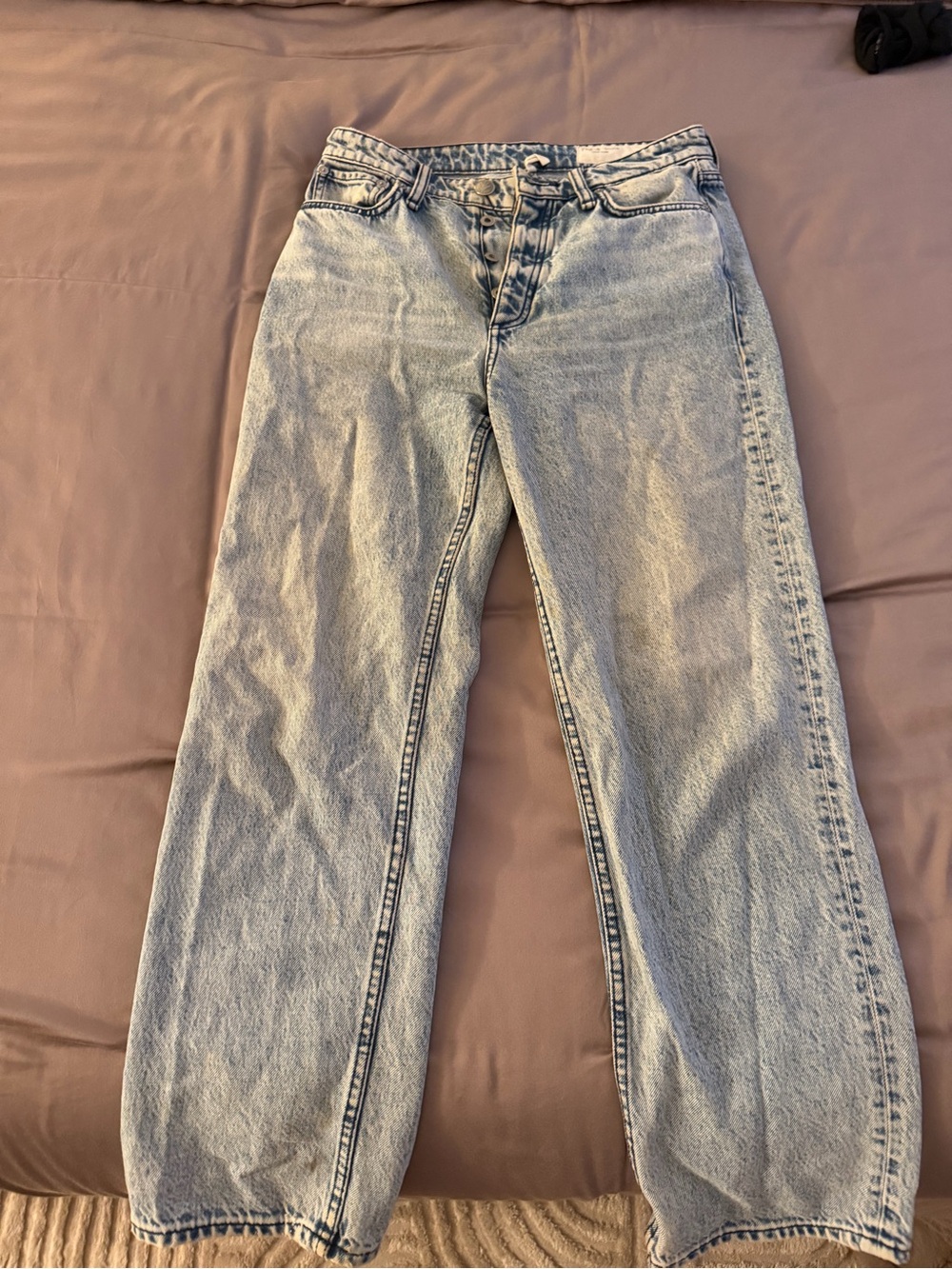 Rag & bone high rise ankle straight jeans